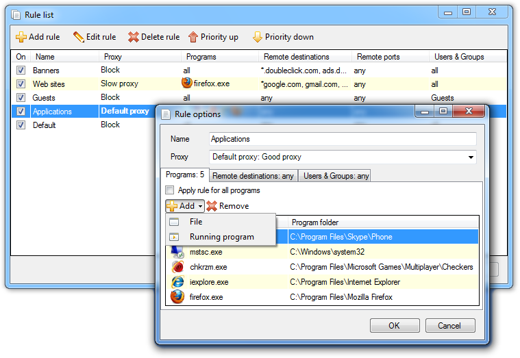 AllProxy 2.3 screenshot